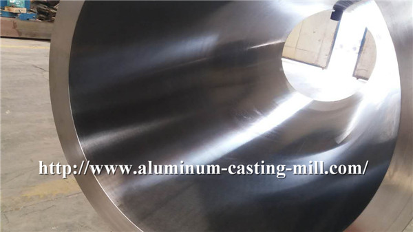 Roller shell for cast rolling mill