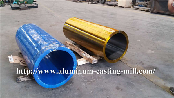 Roller shell for cast rolling mill