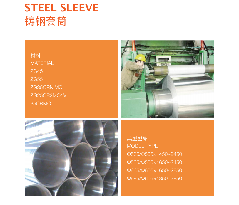 Roll sleeve for aluminum coil